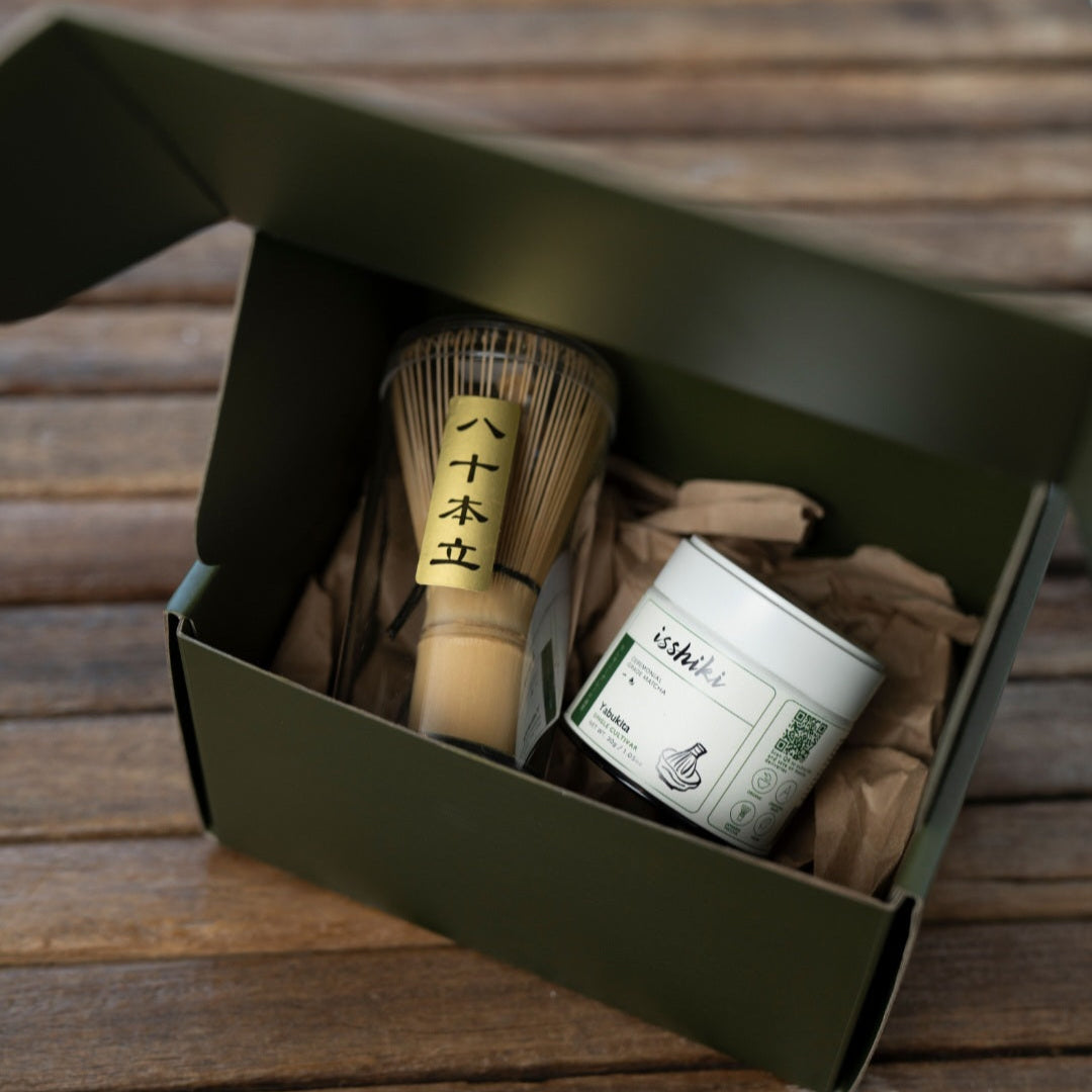 Signature Ceremonial Matcha Starter Kit: Yabukita Matcha & Whisk