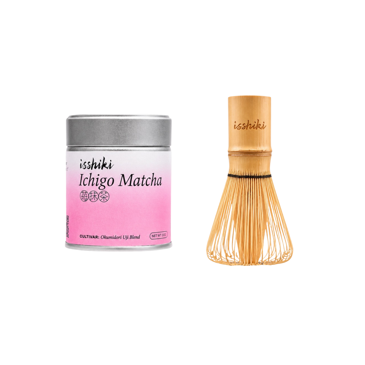 Ichigo Matcha Starter Kit: Matcha & Bamboo Whisk