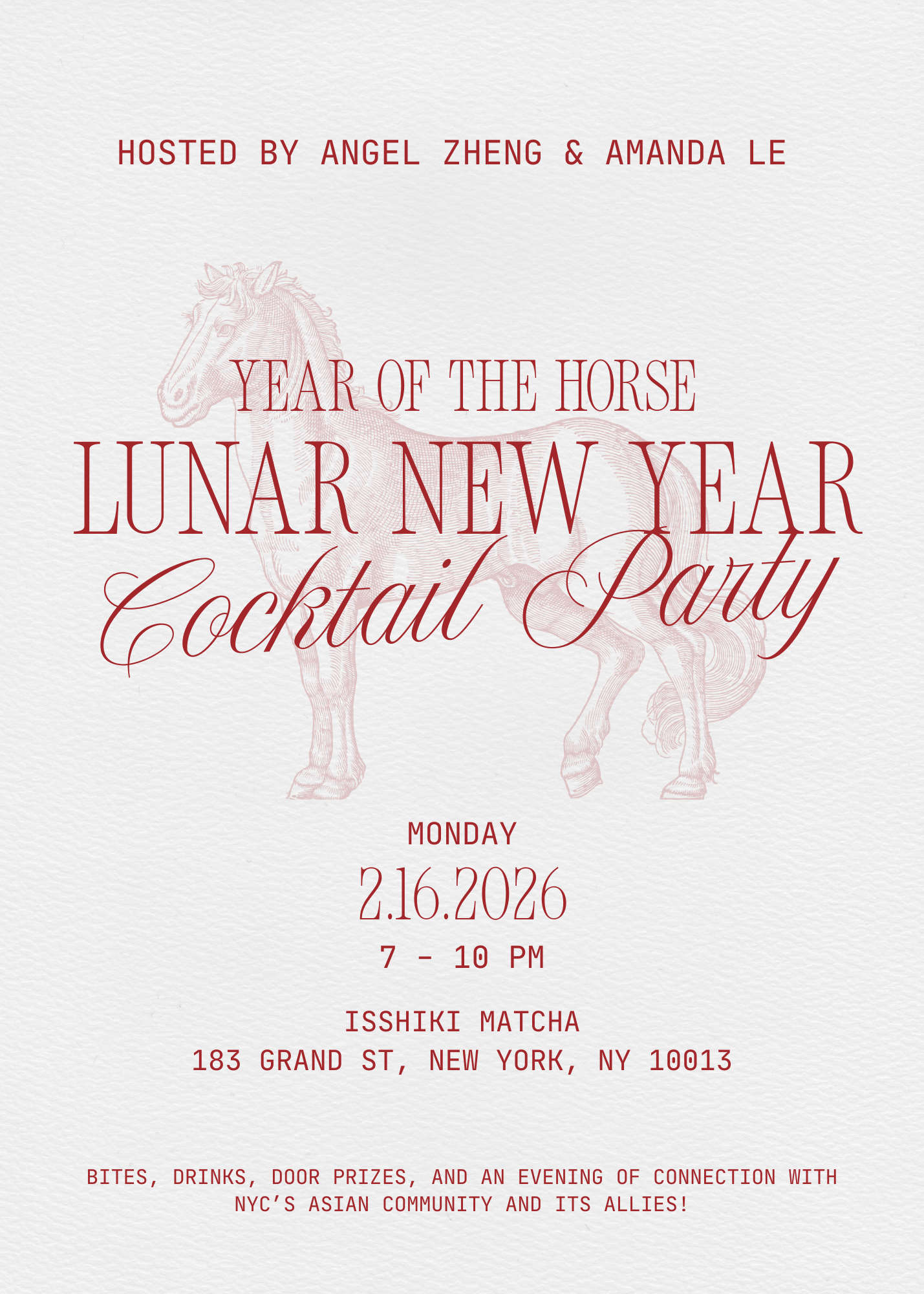 Lunar New Year Gathering at Isshiki Matcha