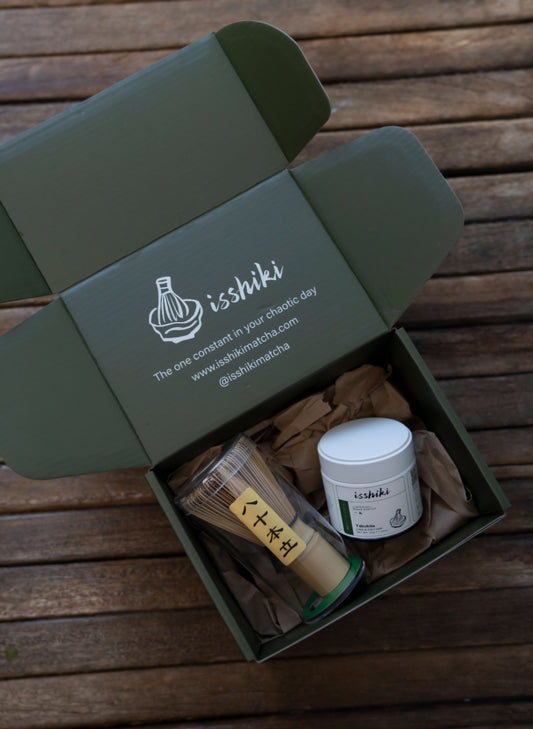 Signature Ceremonial Matcha Starter Kit: Yabukita Matcha & Whisk