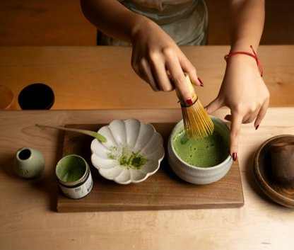 Premium Ceremonial Matcha Starter Kit: Samidori Matcha & Whisk