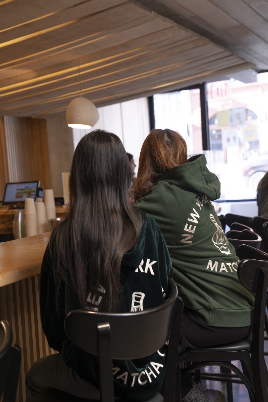 Isshiki Matcha Nolita café interior at 183 Grand Street